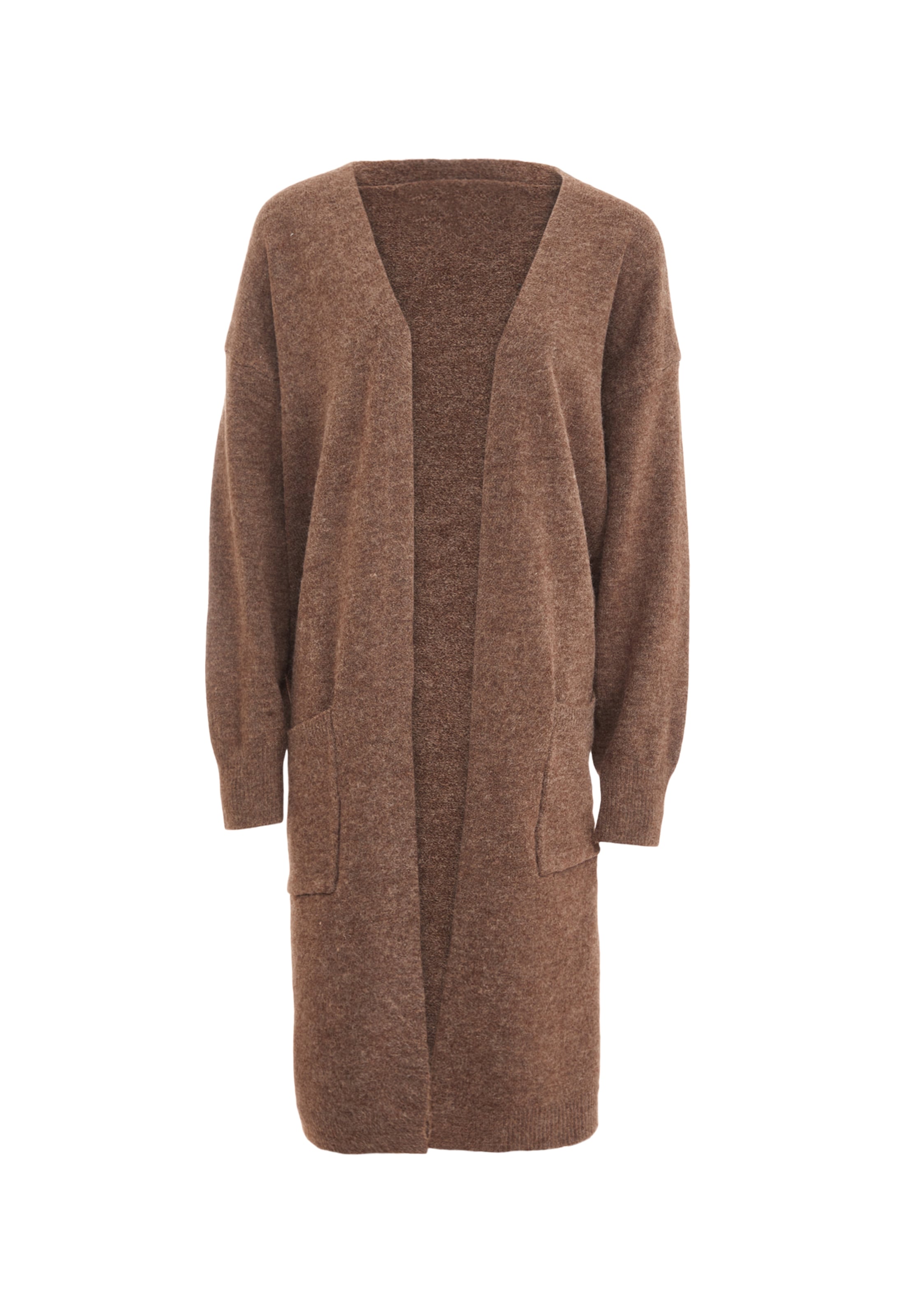 Cardigan aleva en marron : devant