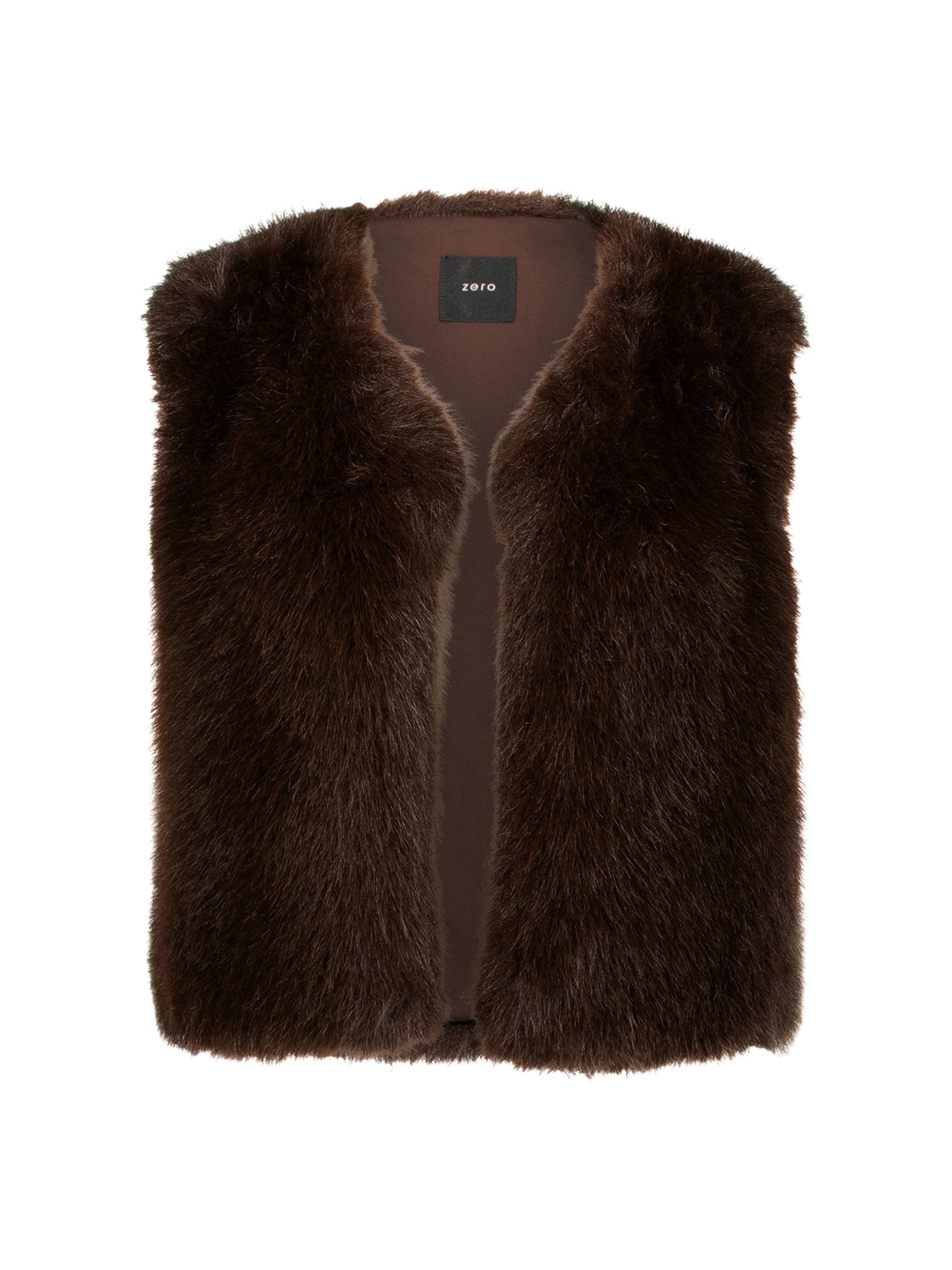 zero Vest in Brown: front