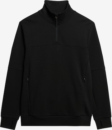 SuperdrySweater majica - crna boja: prednji dio