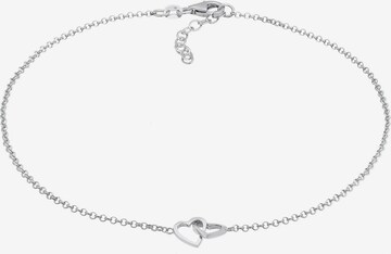 ELLI Foot Jewelry 'Herz' in Silver: front
