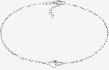 ELLI Foot Jewelry 'Herz' in Silver: front