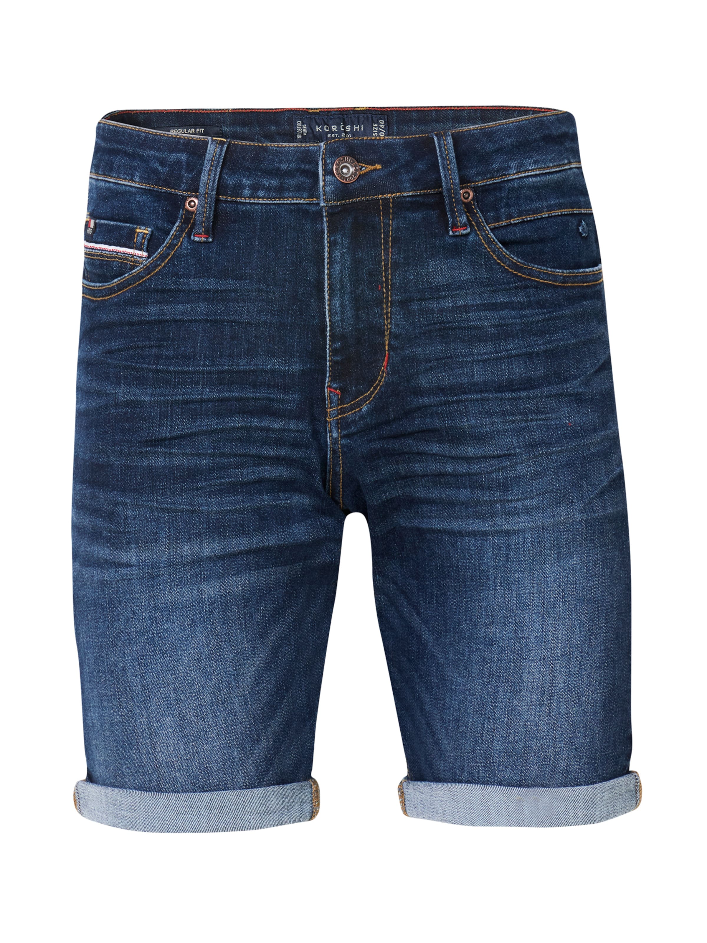 KOROSHI Regular Shorts in Blau: Vorderseite