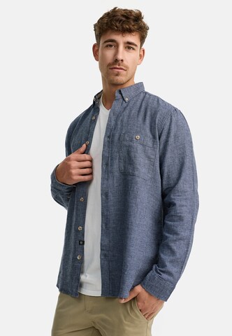 INDICODE JEANS Regular fit Button Up Shirt in Blue