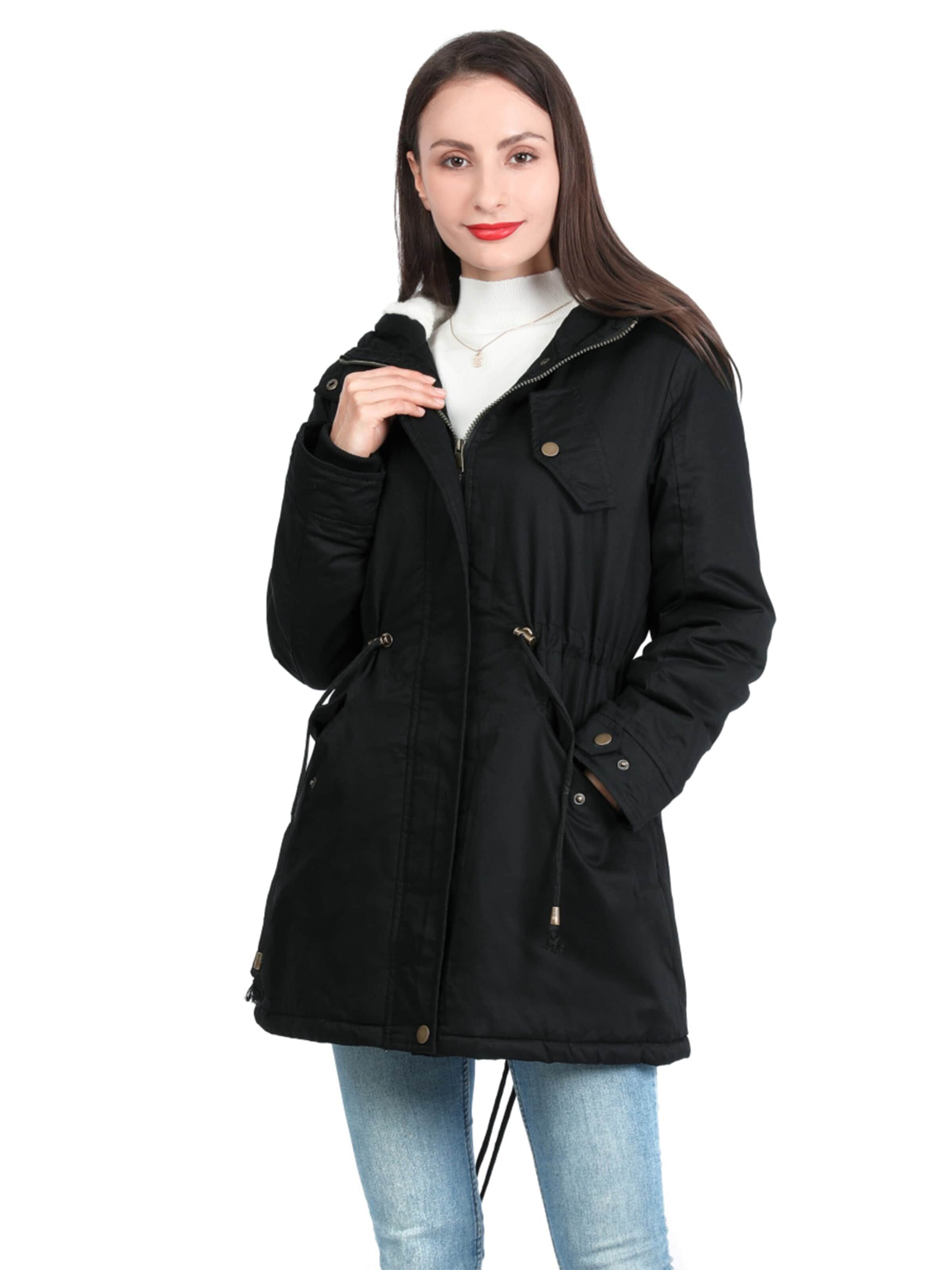 YOUTHUP Winterjacke‌‌‌‌‌‌‌‌ in Schwarz: Vorderseite