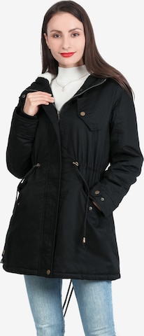 YOUTHUP Winterjacke in Schwarz: Vorderseite