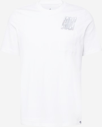 ADIDAS SPORTSWEAR Performance Shirt 'Dynamic Graphic ' in White: front