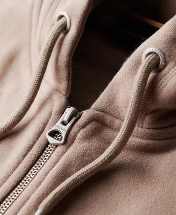 Superdry Zip-Up Hoodie in Beige