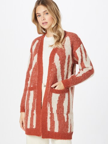 VERO MODA Knit cardigan 'Zelma' in Red: front