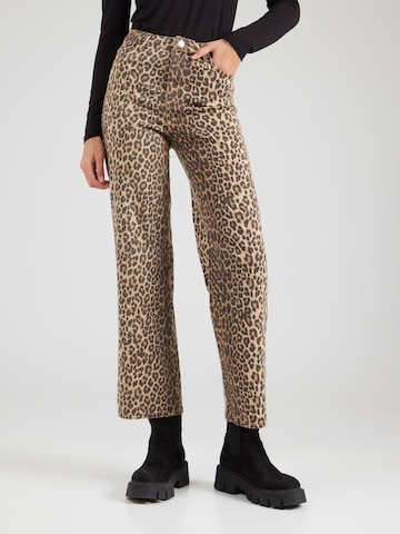 VERO MODA - Pierna ancha Vaquero 'VMTessa' en marrón: frente