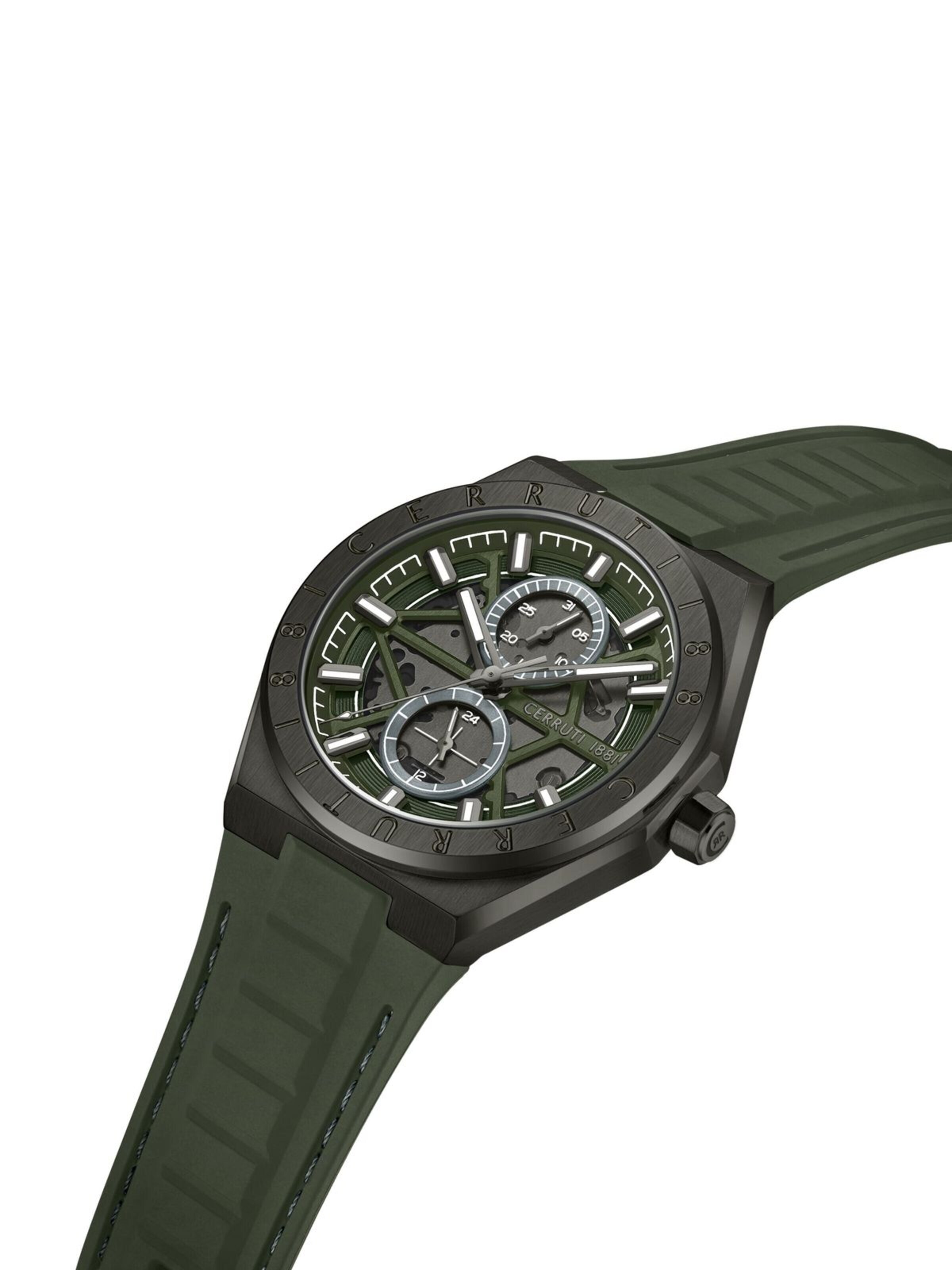 CERRUTI 1881 Analog watch 'Function watch Ravello' in Green