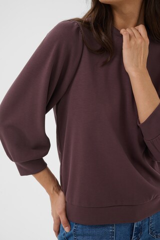 Kaffe Sweatshirt ' Annie ' in Bruin