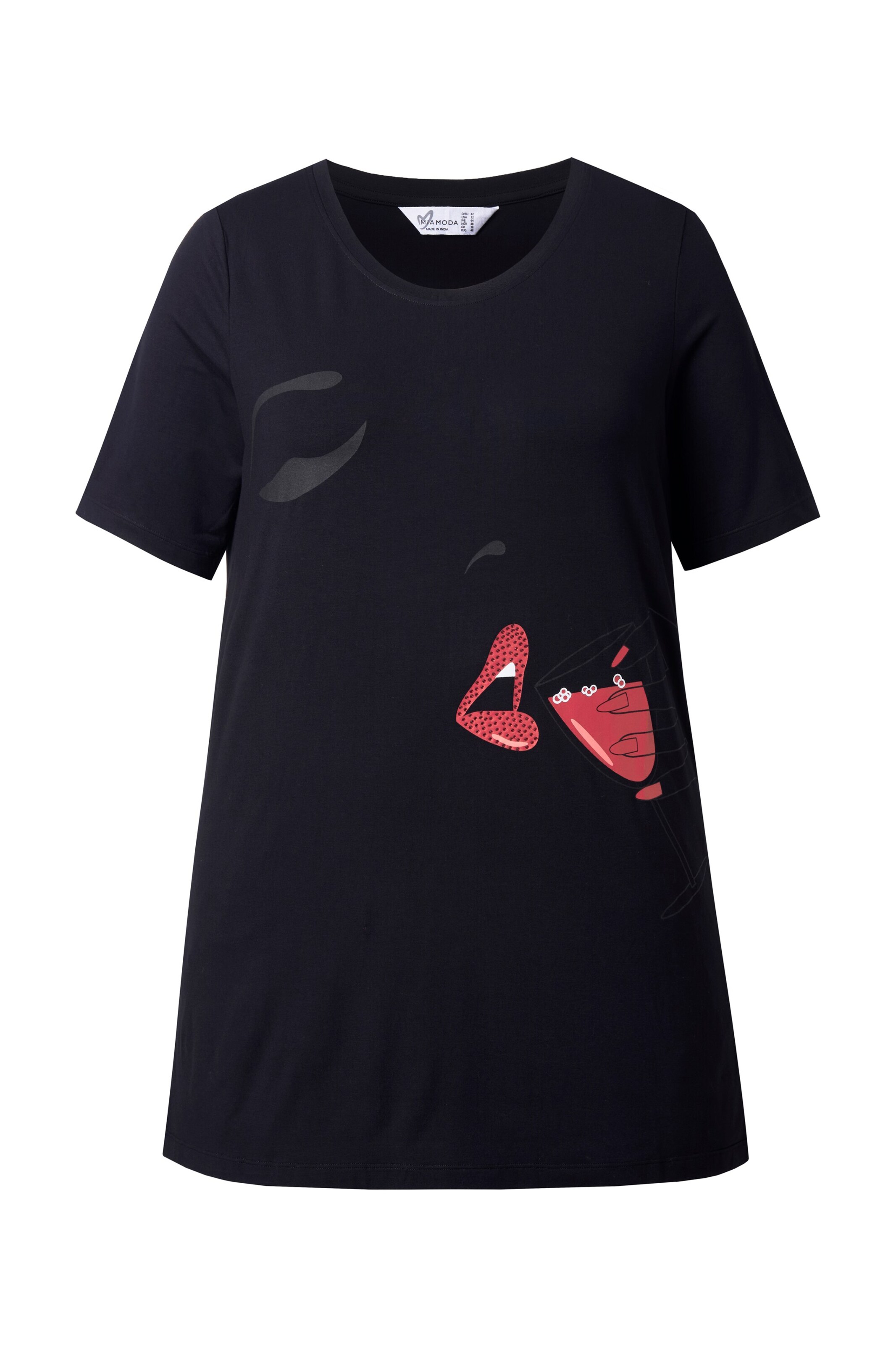 MIAMODA Shirt in Black: front