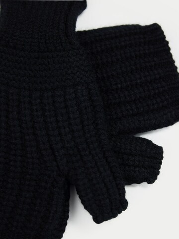 GOBI Cashmere Kurzfingerhandschuhe 'Rib-Knit Cashmere Gloves'‌ in Schwarz