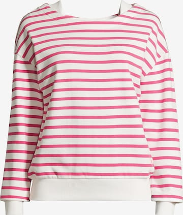 salzhaut Sweatshirt 'Laff' in Pink: front
