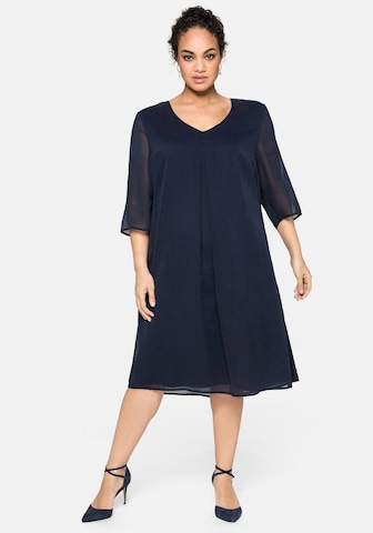 Robe de cocktail SHEEGO en bleu : devant