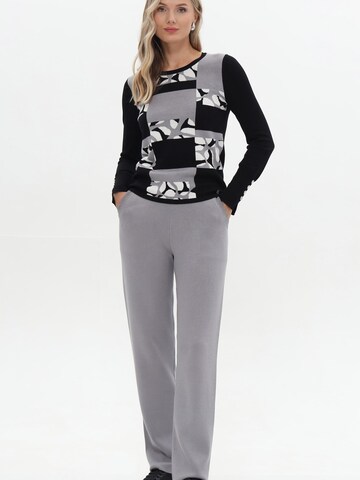 Passioni Slimfit Leggings 'Strickhose im Straight Fit mit Taschen' in Grau