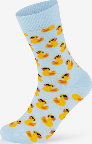 Happy Socks Socken '3-Pack Rubber Duck' in Blau