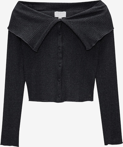 Pull&Bear Cardigan en anthracite, Vue avec produit