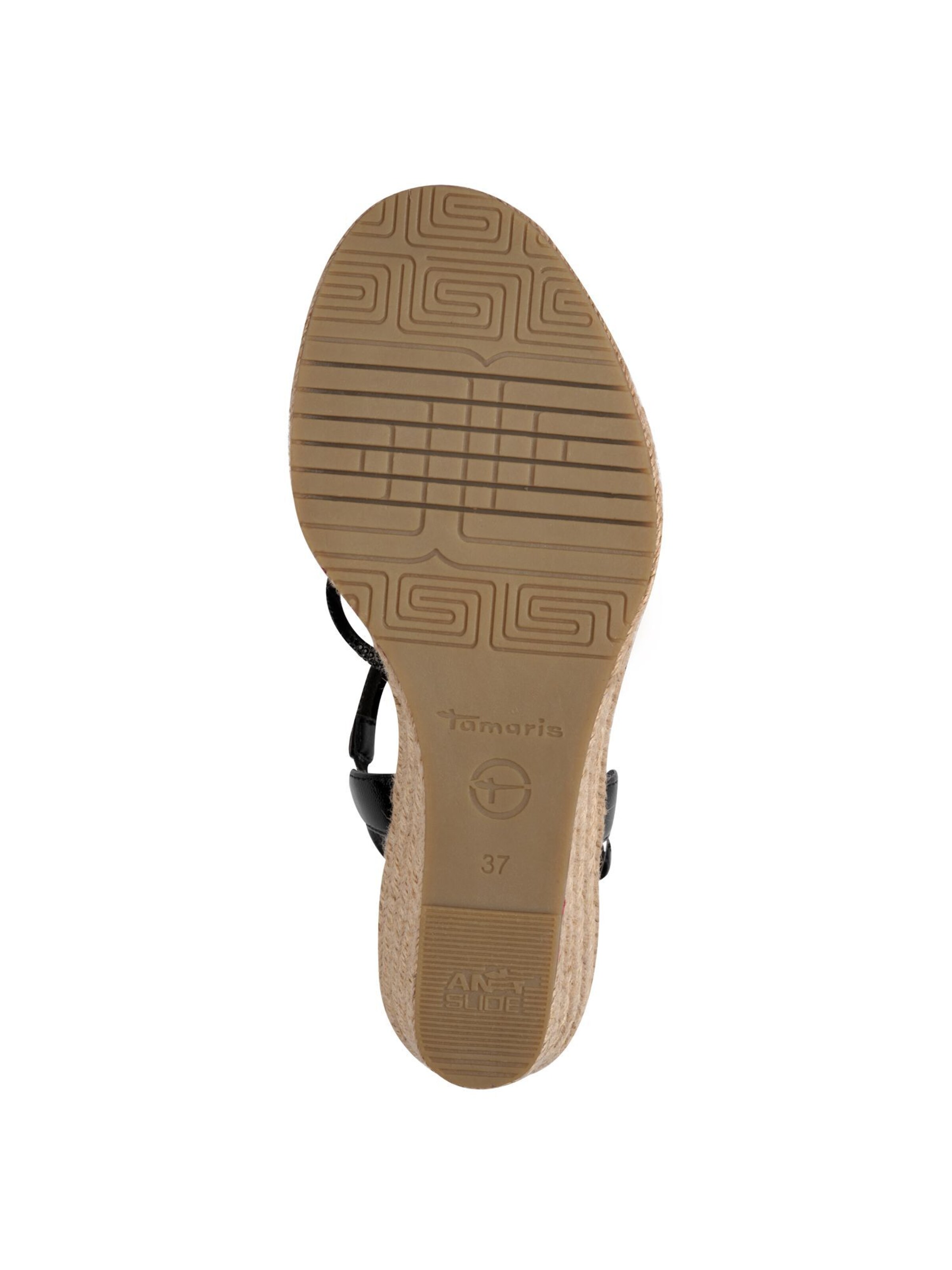 Sandales à lanières Tamaris en noir