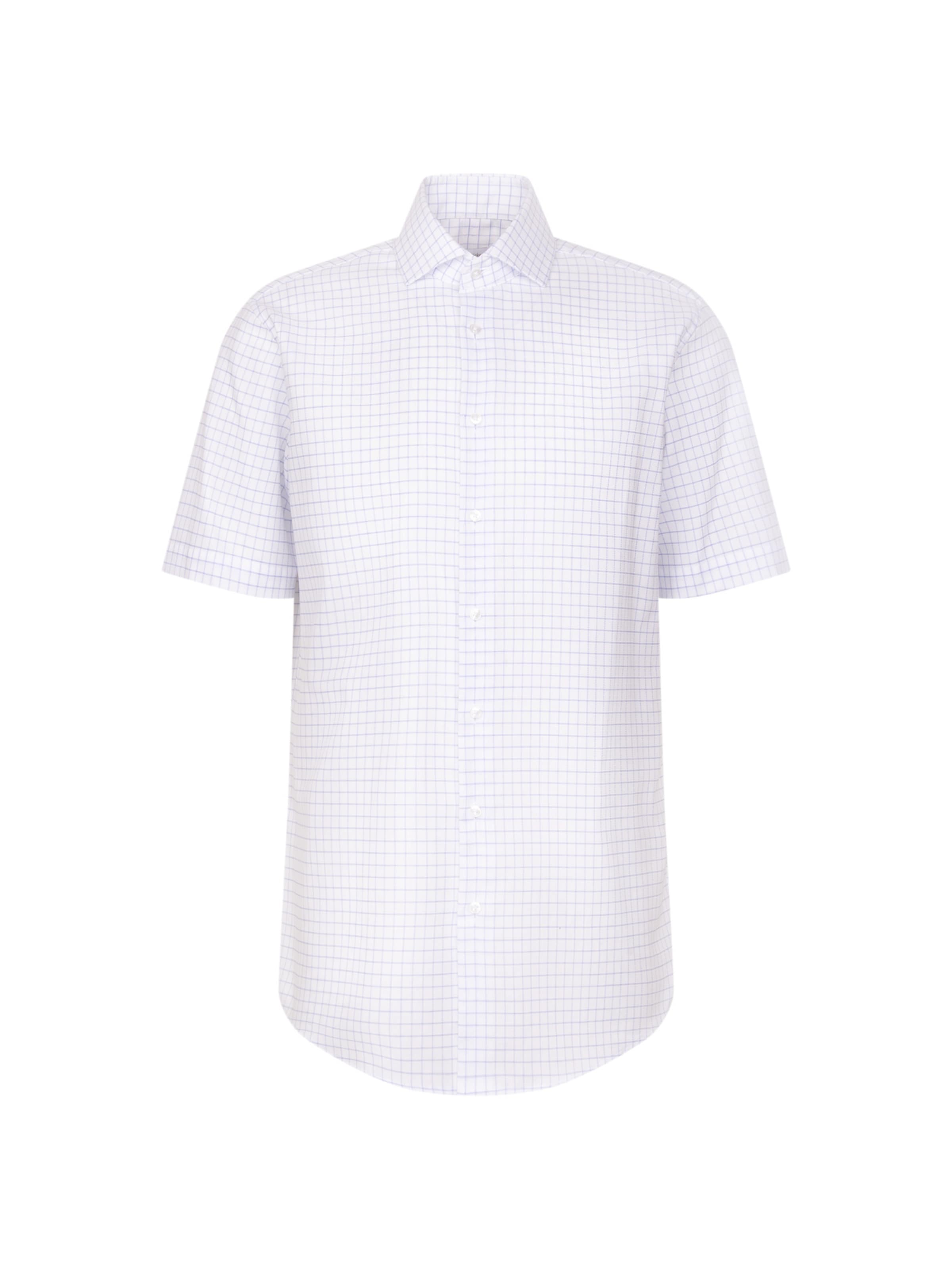 SEIDENSTICKER Regular Fit Hemd ' Schwarze Rose ' in Weiß: Vorderseite