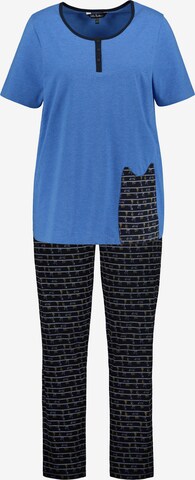 Pyjama '796057' Ulla Popken en bleu : devant