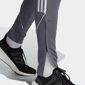ADIDAS PERFORMANCE Skinny Workout Pants 'Tiro 23 League' in Grey