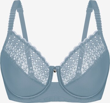 sassa T-shirt Bra 'LOVELY SECRET' in Blue: front