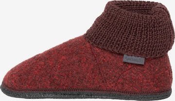 Gottstein Huisschoenen 'Wool Venture High' in Rood: voorkant