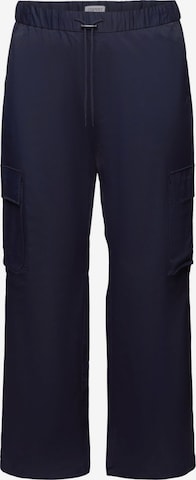 ESPRIT Wide leg Cargo Pants in Blue: front