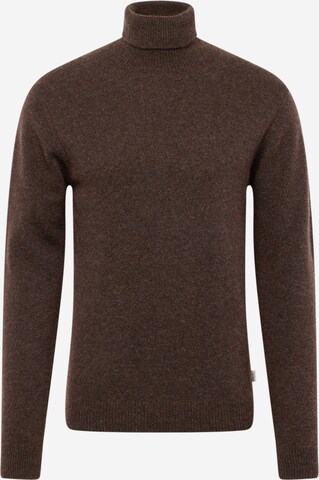 Casual Friday Sweater 'Karl' in Brown: front