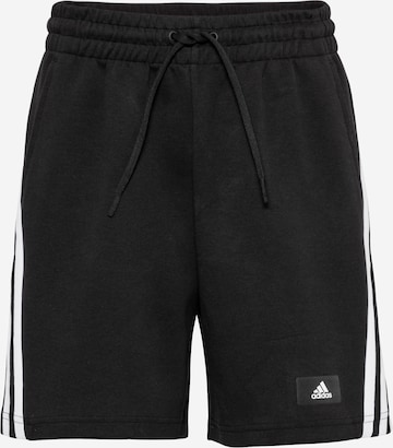 Regular Pantaloni sport de la ADIDAS SPORTSWEAR pe negru: față