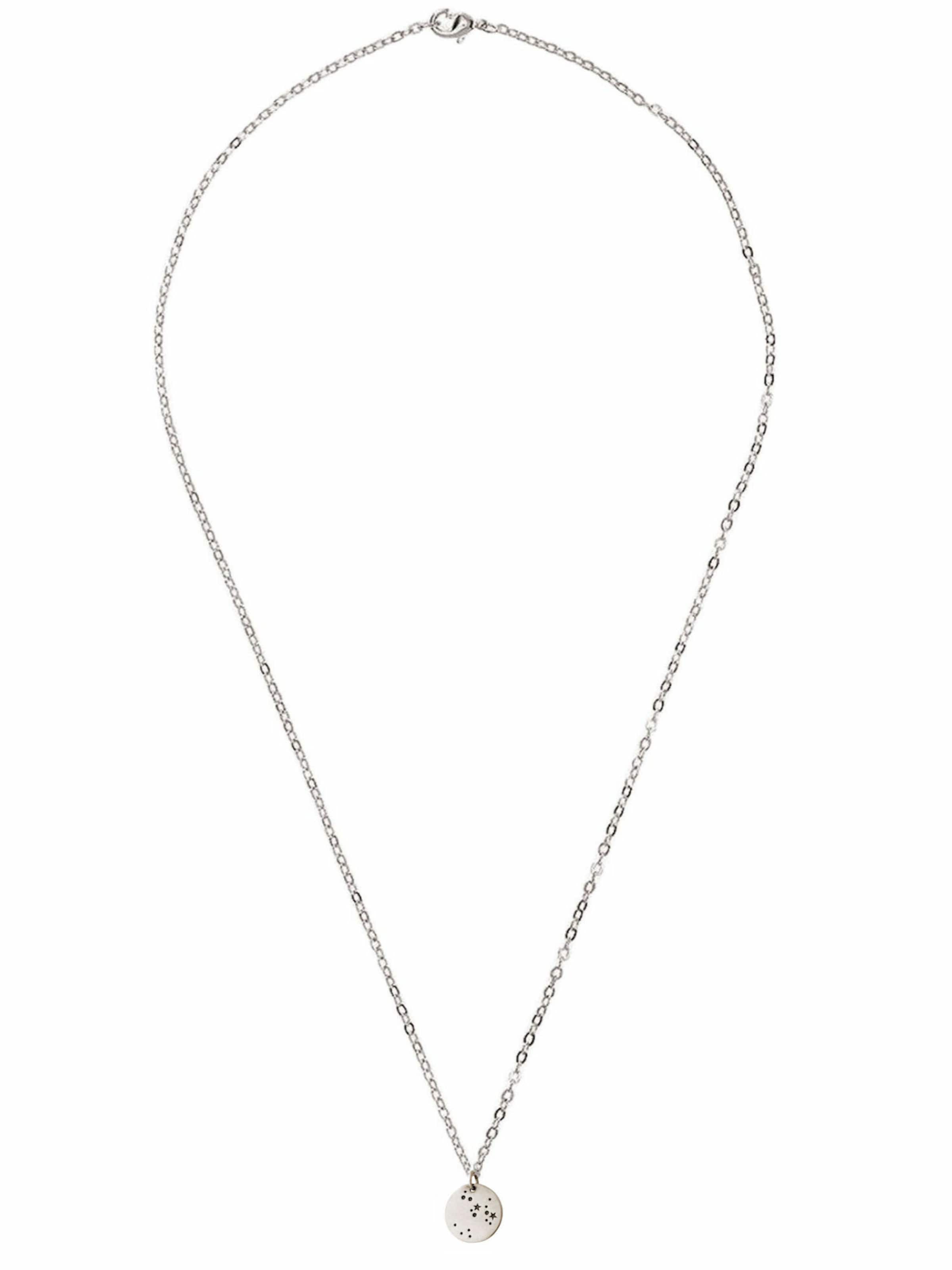 Gemshine Necklace in Silver: front