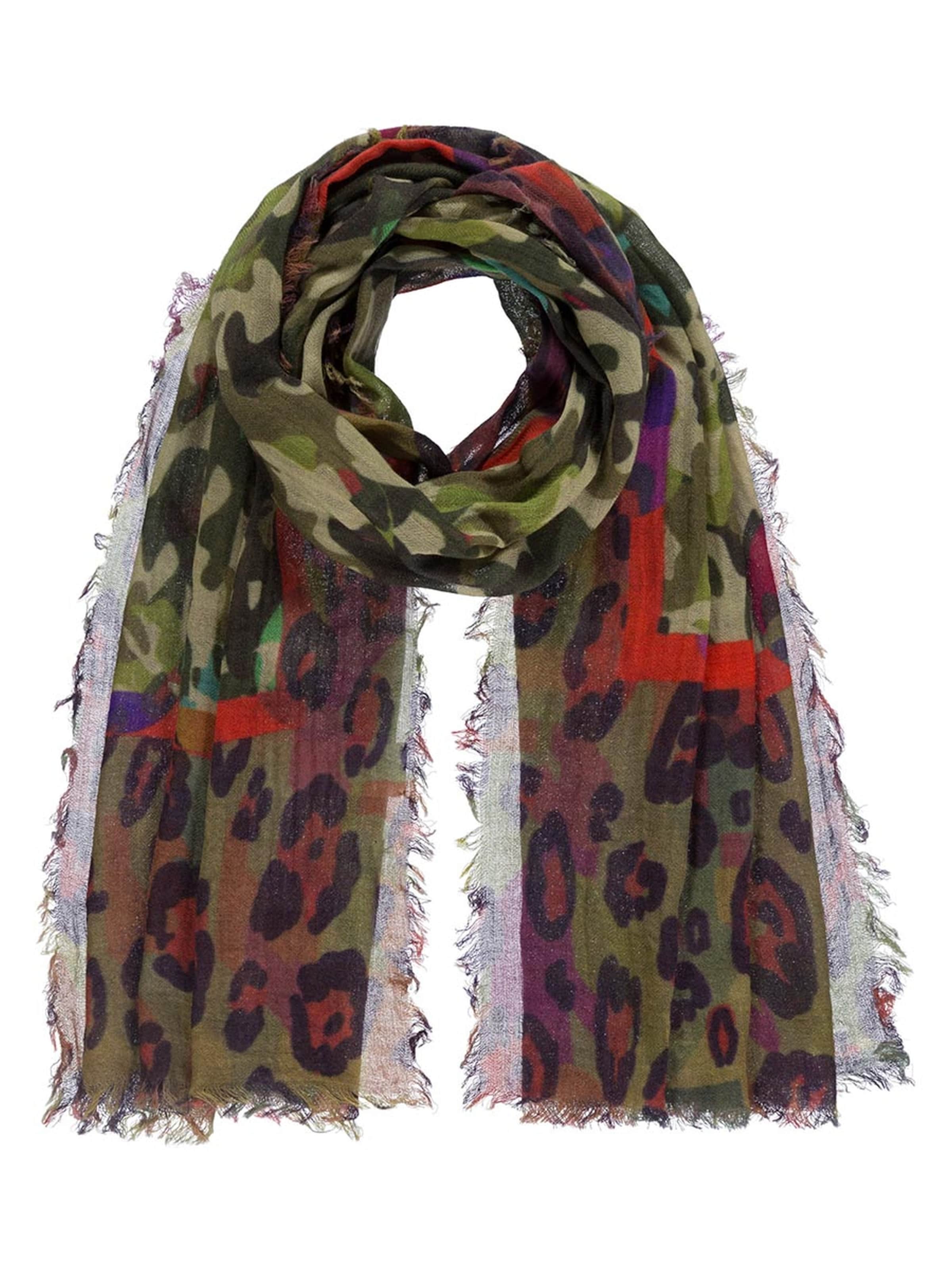 Passigatti Tuch 'Camouflage-Leo'‌‌‌‌‌‌ in One Size in oliv, Produktansicht