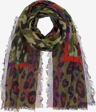 Passigatti Tuch 'Camouflage-Leo' in One Size in oliv, Produktansicht