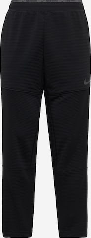 NIKE Regular Workout Pants 'Pro' in Black: front