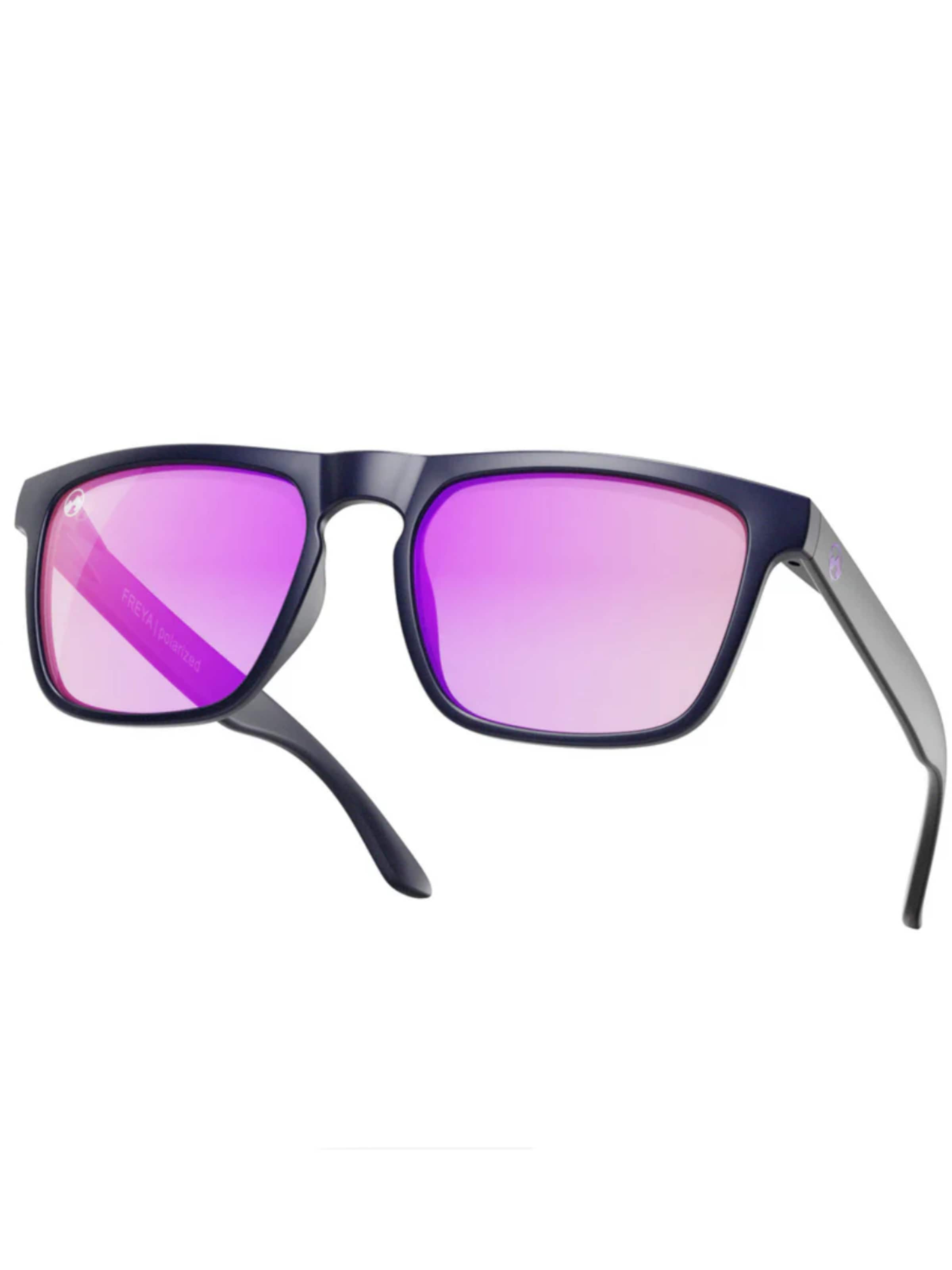 Mowmow Sportzonnebril 'MowMow Thor Sunglasses - Polarized - Men - Women - Black' in Lila: voorkant