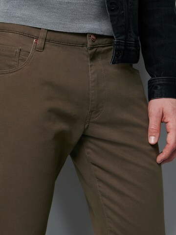 MEYER Slim fit Trousers in Brown