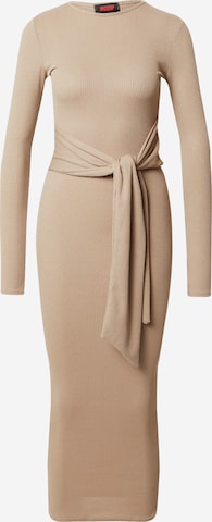 Misspap Jurk in Beige: voorkant