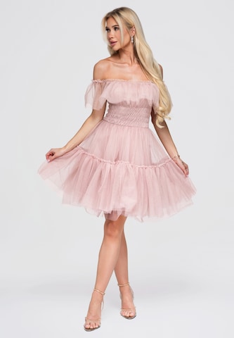 Ombre Cocktailkleid in Pink