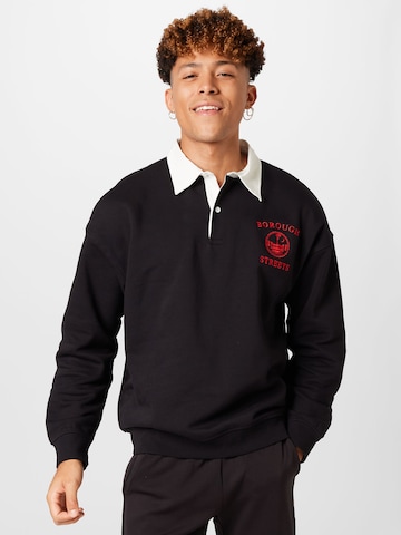 Only & Sons Sweatshirt 'DAVID' in Schwarz: Vorderseite
