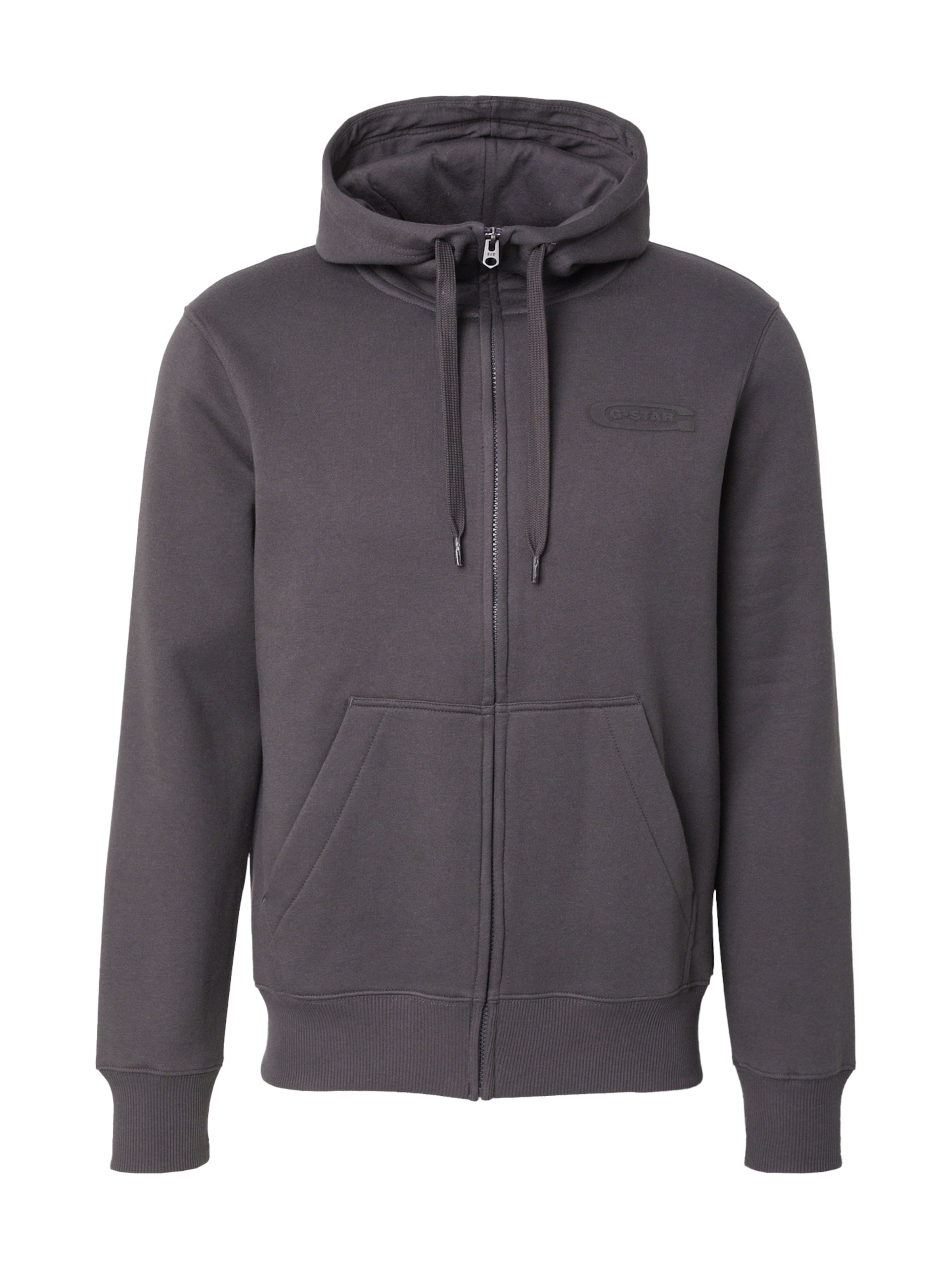 G-STAR - Sudadera con cremallera 'Old Skool' en gris: frente