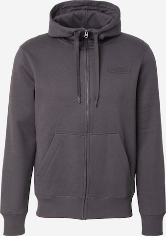 G-STAR Sweat jacket 'Old Skool' in Grey: front