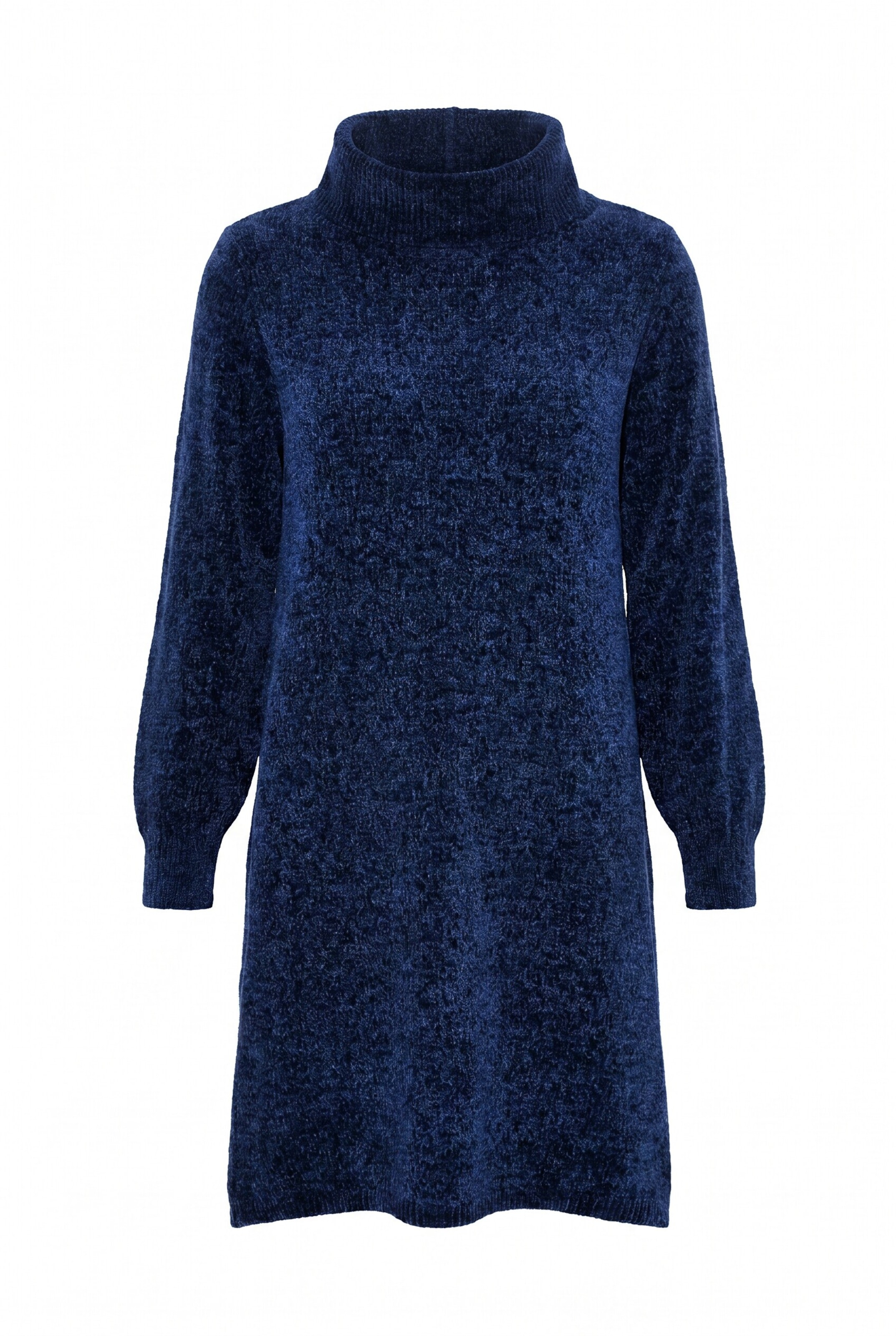 Ulla Popken Strickkleid in Blau: Vorderseite