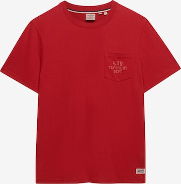 Maglietta 'VINTAGE PREP' di Superdry & Co in rosso: frontale