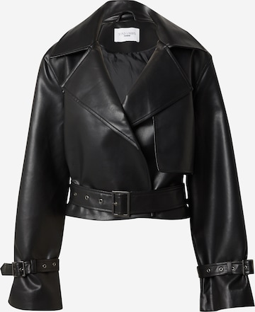 ABOUT YOU x Toni Garrn Between-Season Jacket 'Leyla' in Black: front