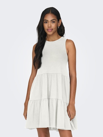 ONLY Καλοκαιρινό φόρεμα σε λευκό: μπροστά