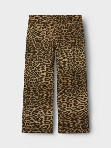 NAME IT Wide Leg Housut 'NKFrose' värissä ruskea