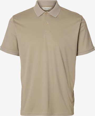 SELECTED Poloshirt 'SLHFave' in Beige: Vorderseite
