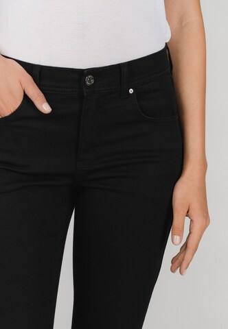 Angels Slimfit Jeans 'Ornella' in Schwarz