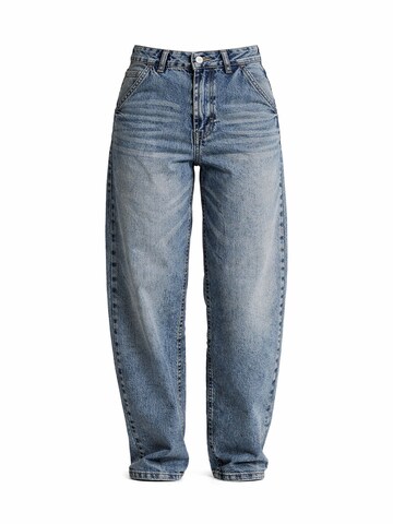 IT'S BASIC Loosefit Jeans 'SKATER MID RISE JEANS' in Blauw: voorkant